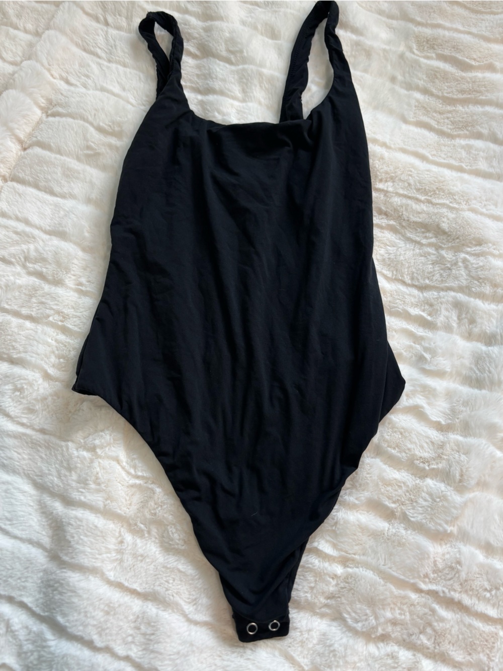 Auden Black Halter Bodysuit